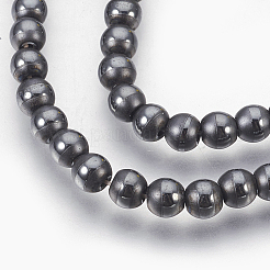 Electroplate Non-Magnetic Synthetic Hematite Beads Strands&nbsp;G-F585-C-4mm