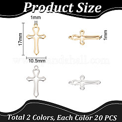 40Pcs 2 Colors 304 Stainless Steel Pendants&nbsp;FIND-UN0004-04
