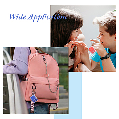 PP Plastic Keychains&nbsp;KEYC-WH0056-004P