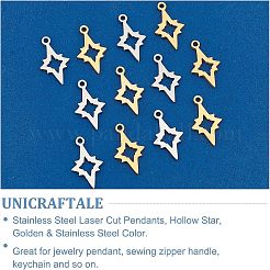 201 Stainless Steel Laser Cut Pendants&nbsp;STAS-UN0013-47