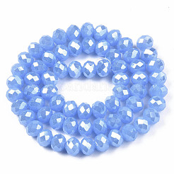 Electroplate Glass Beads Strands&nbsp;LS-EGLA-A034-J6mm-A02