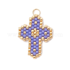 Glass Seed Beaded Pendants&nbsp;PALLOY-MZ00881