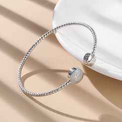 Clear Cubic Zirconia Open Cuff Bangle&nbsp;BJEW-G737-01P-03