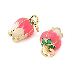 Brass Enamel Charms&nbsp;KK-C110-17A-01G