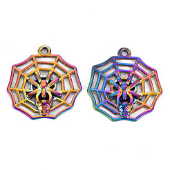 Rainbow Color Alloy Pendants&nbsp;PALLOY-S180-279-NR