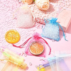 50Pcs 10 Colors Organza Gift Bags with Drawstring&nbsp;OP-YW0002-02