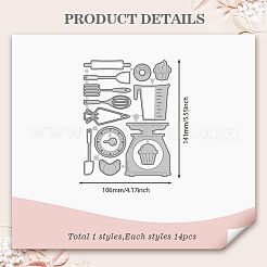 Dial Scale Carbon Steel Cutting Dies Stencils&nbsp;DIY-WH0309-1966