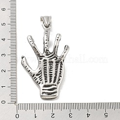 304 Stainless Steel Pendants&nbsp;STAS-M336-05AS