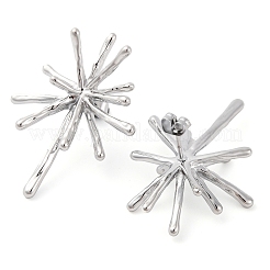 304 Stainless Steel Snowflake Stud Earrings for Women&nbsp;EJEW-U023-03P