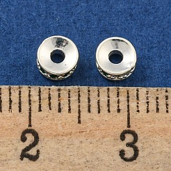 Brass Cubic Zirconia Spacer Beads&nbsp;KK-L215-004A-S03