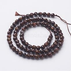 Natural Bronzite Bead Strands&nbsp;G-G947-10-4mm