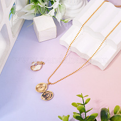 1Pc Brass Micro Pave Cubic Zirconia Locket Pendants&nbsp;KK-TADJ0001-07
