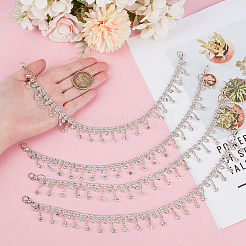 4Pcs Alloy Crystal Rhinestone Boot Strap Chains&nbsp;AJEW-DR0002-15
