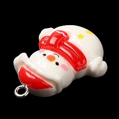 Christmas Opaque Resin Pendants&nbsp;CRES-D016-01H