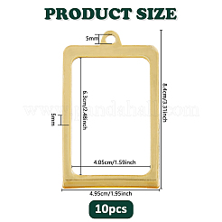 10Pcs Rectangle Acrylic Hanging Picture Photo Frame&nbsp;AJEW-DC0002-07
