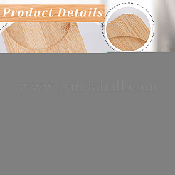 3 Round Slots Bamboo Serving Tray&nbsp;ODIS-WH0329-38A