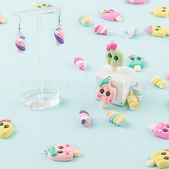 40Pcs 10 Style Handmade Polymer Clay Charms&nbsp;CLAY-LS0001-13