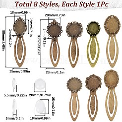 DIY Blank Dome Bookmark Making Kit&nbsp;DIY-SC0022-97