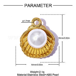 304 Stainless Steel Pendants&nbsp;STAS-OY015-8G