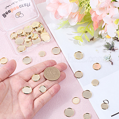 60Pcs 3 Style 304 Stainless Steel Plain Edge Bezel Cups&nbsp;STAS-BBC0007-86