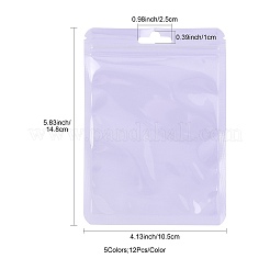 60Pcs 5 Colors Plastic Packaging Yin-yang Resealable Bags&nbsp;OPP-FS0001-20