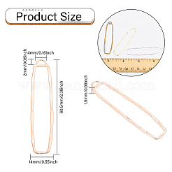 24Pcs 4 Colors Alloy Open Back Bezel Big Pendants&nbsp;FIND-CA0008-86