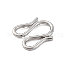 304 Stainless Steel S-Hook Clasps&nbsp;STAS-Z048-06P-03