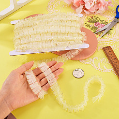 10M Double Layer Polyester Lace Ribbon&nbsp;OCOR-TA0004-14H