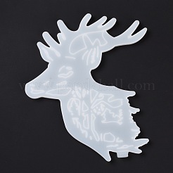 Christmas Reindeer Pendant Silicone Molds&nbsp;DIY-K051-11