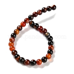 Natural Striped Agate/Banded Agate Beads Strands&nbsp;G-Z060-A01-A13