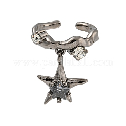 Star Zinc Alloy Open Cuff Ring&nbsp;LS-RJEW-Z048-01B-01