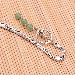 Antique Silver Plated Alloy Bookmarks&nbsp;AJEW-JK00116