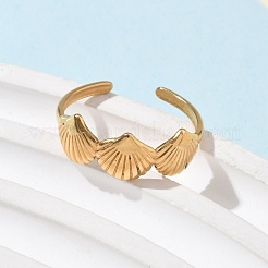 304 Stainless Steel Cuff Rings&nbsp;RJEW-P150-15G
