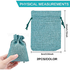Burlap Packing Pouches Drawstring Bags&nbsp;ABAG-BC0001-15