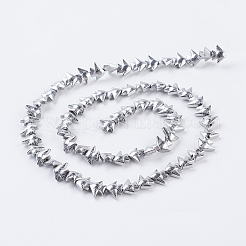 PVD Vacuum Plating Electroplate Non-magnetic Synthetic Hematite Beads Strands&nbsp;LS-G-F534-G05