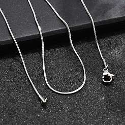 Tarnish Resistant 304 Stainless Steel Snake Chain Necklaces&nbsp;STAS-M174-019P