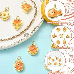 7Pcs 7 Styles Brass Pendants&nbsp;KK-CJ0005-63