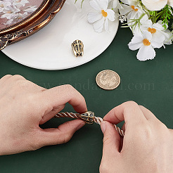 2Pcs Brass Beads&nbsp;KK-HY0004-26AG
