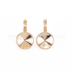 Brass Leverback Earring Findings&nbsp;KK-N186-49