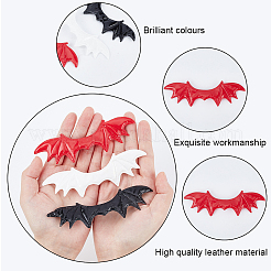 40Pcs Imitation Leather Evil Wings Ornament Accessories&nbsp;DIY-GF0008-82A