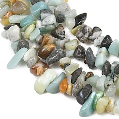 Natural Flower Amazonite Beads Strands&nbsp;G-F834-A01-01
