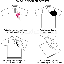 Thread Embroidery Flower Cloth Patches&nbsp;PATC-WH20010-02C