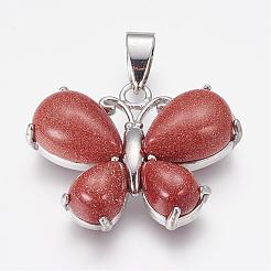 Natural & Synthetic Mixed Stone Pendants&nbsp;G-G651-B