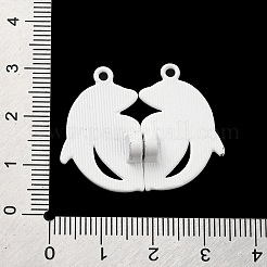 Spray Painted Alloy Enamel Magnetic Clasps&nbsp;PALLOY-Q461-05