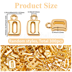 300Pcs Electroplated Plastic Charms&nbsp;KY-SC0002-61G