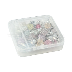 30Pcs Angel Acrylic & Glass Pendant&nbsp;PALLOY-FZ00016