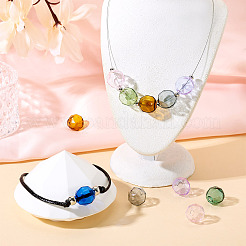 7Pcs 7 Colors Transparent Glass Beads&nbsp;GLAA-TA0002-90A