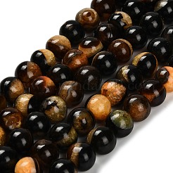 Dyed Natural Agate Beads Strands&nbsp;G-G203-10C-10mm
