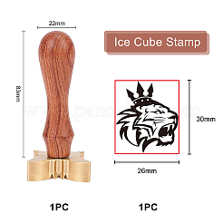 Brass Wax Seal Stamp&nbsp;AJEW-OC0002-24I