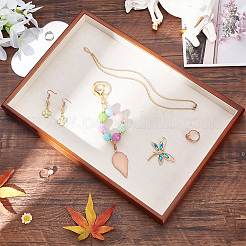 Rectangle Spray Painted Wooden Jewelry Display Trays&nbsp;FIND-WH0152-187A